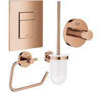 Set bouton de chasse d'eau Grohe Skate 38732DA0, brosse WC Grohe Essentials 40374DA1, 40689DA1, 40364DA1