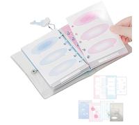 Set Bricolage Scrapbooking Format M5 Rangement | Notes transparentes, autocollants, cartes, tags | Cahier 70 pages pour école, projets créatifs, loisirs, cours et activités manuelles