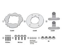 Set Bride GIVI bf61 pour Sacs Réservoir Tanklock / Ed Yamaha Tenir 700 (De
