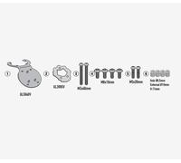 Set Bride GIVI BF89 pour Sacs Réservoir Tanklock / Ed, Cfmoto 450 MT
