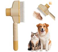 Set Brosse chat et pour peigne Chien et Peigne Chat - Brosse Chien Poil Court, Furminator Chat, Peigne Efficace pour Déperlissage
