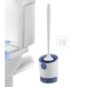 Set Brosse WC et Porte-Brosse - Nettoyeur De Cuve Brosse Salle De Bain,Outil De Nettoyage À Fixation Murale pour Douche Maison Bureau Domicile Dortoir Appartement