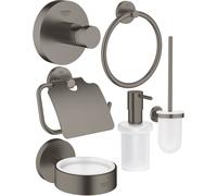 Set brosse WC Grohe Essentials 40374AL1, porte-papier toilette Grohe Essentials 40367AL1, 40369AL1, 40365AL1, 40394AL1, 40364AL1
