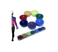 Set cadeau Chakras avec 7 Bougies chauffe-plat parfumées