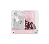 Set Cadeau couverture et peluche Poulpe rose