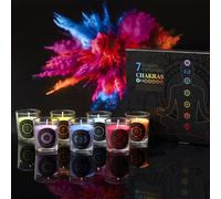 Set cadeau de bougies parfumées pour la méditation - 7 bougies - Bougies parfumées emballage cadeau - Bougie - Set cadeau de bougies parfumées - Différentes couleurs