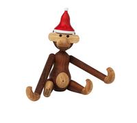 Set cadeau de noël singe petit avec bonnet H 20cm