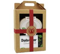 Set cadeau rouge - Boîte à savon blanc crème & Dudu-Osun Classic