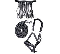 Set capezza imbottita in softpren con longhina e frange modello Lilly Hkm Sports