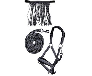 Set capezza imbottita in softpren con longhina e frange modello Lilly Hkm Sports