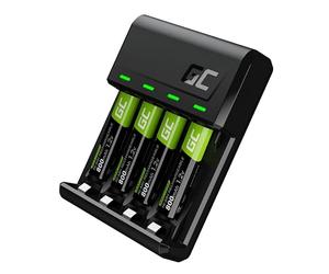 Set CARGADOR Green Cell GC VITALCHARGER Y 4 PILAS AAA / HR03 800MAH