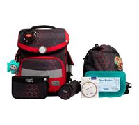 School-Mood Timeless Pro Set de cartables 7 pièces brun