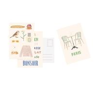 Set cartes postales Paris, de Zoé de Las Cases - Zoé De Las Cases - Hachette Pratique - Coffret - Papeterie