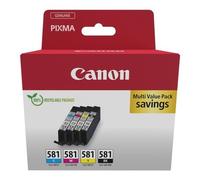 Set Cartouches Imprimante Canon 2103C007 Chromalife 100 Cli 581 Multipack