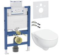 Set châssis encastré Geberit Duofix 111.003.00.2, cuvette WC avec abattant à descente lente Geberit Selnova 503.083.00.1, 111.815.00.1, 156.050.00.1