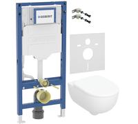 Set châssis encastré Geberit Duofix 111.320.00.6, cuvette WC avec abattant à descente lente Geberit Selnova Premium 502.793.00.1, 111.815.00.1, 156.050.00.1