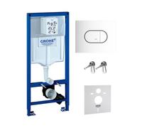 Set châssis encastré Grohe Rapid SL 38539001, bouton de chasse d'eau Grohe Arena 38858SH0