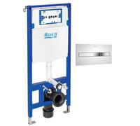 Set châssis encastré Roca Duplo One A890070020, bouton de chasse d'eau Roca PL A890196001