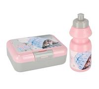 Set Chaton Rose : gourde 350ml + boîte à déjeuner STARPAK