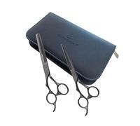 Set ciseaux de coupe et effileur 5.75' gaucher Silkcut Pro Matt Olivia Garden