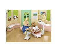 Set clinique dentaire Sylvanian Families 5095 Le dentiste et accessoires Papa lapin crème figurine Chaise lampe 14 accessoires couleurs assorties