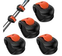 Set Clips Canne Pêche - Support Canne | Rangement Leurre Portable | Râtelier Compact Antrapant Réglable - pour Débutant Passionné Hommes Femmes Famille Extérieur Plage Bateau Maison