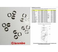 Set Cliquets Brembo pour 2 Disques Frein Avant BMW F 800 S Année 2009 2010