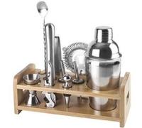 Lacor Set cocktail 62181 – 10 pièces avec support – inox – G