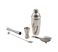 Set cocktail avec shaker Cobbler, mesureur, pilon à cocktail, cuillère et passoire Point Virgule