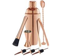 Set Cocktails 8 Pièces Optique Cuivre Boîte Cadeau