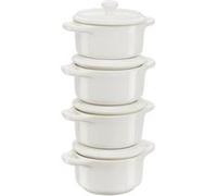Staub Ceramique Set cocottes 4-pcs, Rond(e), Blanc ivoire, Céramique
