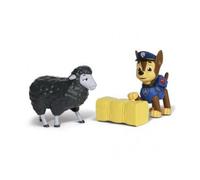 Set Coffret pour Pat Patrouille Chien Chase avec Marley Le Mouton et Botte de Paille Carre - Set Figurine + 1 Carte Tigre