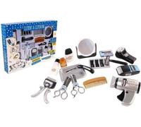 Set coiffeur - Jeu d'imitation Barbier - CLEMENT CLEMENTINE - Tondeuse, seche-cheveux, rasoirs - Des 3 ans