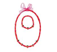 Set collier et bracelet anje fraise