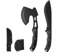 Set combiné couteau de chasse & hache, lame fixe-couteau, durable, idéal pour le camping et les activités de plein air