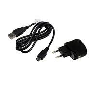 Set Compatible avec Garmin nüvi 760, USB Câble, Adaptateur Secteur, 2000mA, Auto-ID