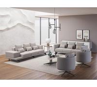 Set complet 6pcs 2x Canapé 3 places Nouveau 2x Fauteuils Luxe Salon Table basse
