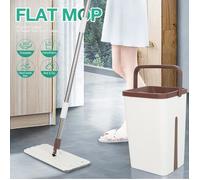 Set Complet Balai Magique avec Seau Professionnel Seau à double compartiment+ Recharge Lingette Microfibre Offerte