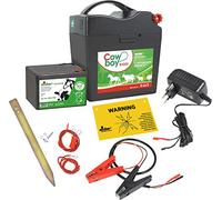 Set complet de clôture électrique - très résistant Eider B5000 pour utilisation 9 V 12 V 230 V - Livré prêt à l'emploi - Le kit complet