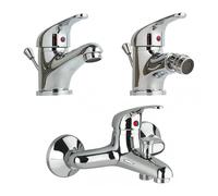 SET COMPLET DE MITIGEURS POUR SALLE DE BAINS LAVABO+BIDET+BAIGNOIRE ENTER