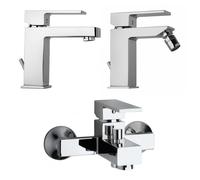 SET COMPLET DE ROBINETTERIE DE BAIN LAVABO+BIDET+EXTERNE DE BAIGNOIRE INFINITY