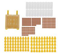 Set Complet d'Élevage de Reines, Ruchette en Plastique, Coffret Protection de Cupule pour Apiculture - Pratique, Facile à Installer, Pour Élevage de Nuclei et Abeilles