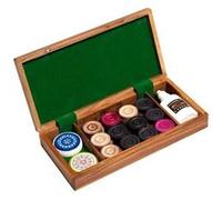 Set Complet de Pions Carrom en Palissandre