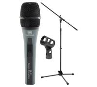 Set Complet Microphone Professionnel Chant Mic DJ PA Pied Cable XLR Pince Coffre