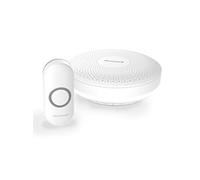 Honeywell Carillon sans fil portatif DCR311S Série 3 rond avec bouton‑poussoir (blanc)