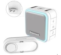 Honeywell Home - Carillon LED sans fil enfichable DC515SP2 série 5 compact blanc bouton-poussoir
