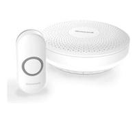 Honeywell Carillon sans fil portatif DCR311S Série 3 rond avec bouton‑poussoir (blanc)