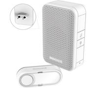Honeywell Home – Carillon sans fil enfichable DC311SP2 série 3 avec bouton-poussoir (blanc)