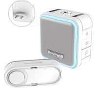Honeywell Home - Carillon LED sans fil enfichable DC515SP2 série 5 compact blanc bouton-poussoir