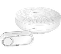 Honeywell Carillon sans fil portatif DCR311S Série 3 rond avec bouton‑poussoir (blanc)